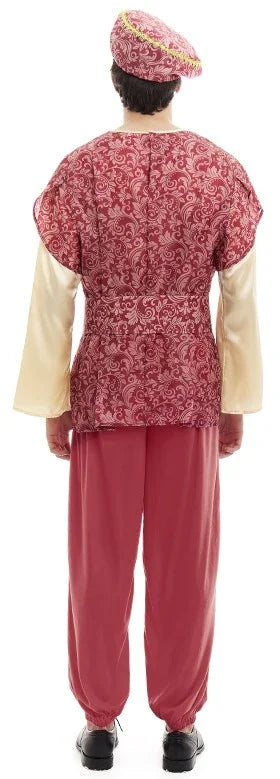 Disfraz de Paje del Rey Gaspar Rojo para Hombre Pajes Reales Partilandia